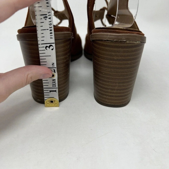 Circus by Sam Edelman Kiera Brown Block Heel Lace Up Gladiator Sandals Size 8.5M - Picture 10 of 13